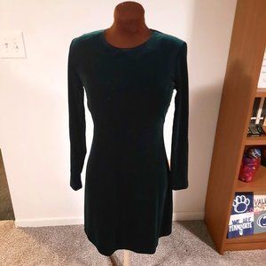 Dark Green Velvet Dress